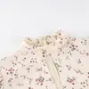 Estilo Novo Primavera e Verão 2026 Moda Europeia e Americana Transfronteiriça Vestido Floral para Mulheres, Vestido Longo de Alto Padrão com Decote em V Profundo e Temperamento Elegante
