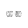 Pendientes de plata de ley S925 con borde festoneado para mujer, lujo ligero, elegantes, sensación de alta gama, simples y versátiles, pendientes de diseño de nicho