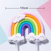Unicórnio Arco-Íris Desenho Animado Pônei Pastel Decoração de Bolo de Aniversário Acrílico Circo Topper para Assar