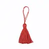 Borla con Hilo de Punto de Cruz de Colores y Lazos para Colgar, 6 cm, Accesorios para Ropa, Colgante para Mochila, Hecho a Mano DIY