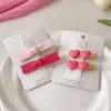2024 Nuevo Pasador de Amor para el Cabello para Mujer Lindo Rosa Lateral Pinza para Flequillo Pequeño Adorno para la Cabeza Pasador Dopamina