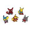 Lindo broche de Pikachu de dibujos animados superhéroe Pikachu Bebé Mágico Bao Ke Meng accesorios de insignia de personalidad