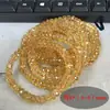 Pulsera de Cuentas Facetadas Planas de Citrino Brasileño Natural para DIY Joyería Original Pulsera de Cuentas Planas Facetadas Pulsera para Regalar