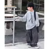 Camiseta de manga larga de otoño para niños, camiseta básica para niños, nuevo estilo de otoño 2026 primavera y otoño, top casual de algodón puro para niños