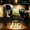 Caballo Tang Sancai Caballo de Cerámica Año del Caballo Adorno Regalo Nacional Artesanía de Caballo Regalo Decoración de Sala de Estar Adorno para el Hogar Seis Caballos
