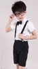 Novo conjunto de roupas de coro infantil roupas de apresentação infantil manga curta suspensórios infantis fabricantes de roupas de apresentação atacado