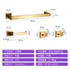 Barra de toalla de acero inoxidable, anillo de toalla cuadrado, juego de colgantes, colgador de pared para baño, portarrollos de papel higiénico, toallero