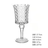 Copa Alta de Champán Repujada Mariposa Diamante Flor Copa de Vino Blanco Copa de Coñac Venta al por Mayor Europea Vino Tinto Burbuja Copa Pequeña de Vino