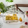 Estilo Ins Nórdico Tampa de Vidro Transparente para Frutas, Lanches, Sobremesas, Tampa Redonda à Prova de Poeira, Tampa de Vidro para Conservação e Isolamento de Alimentos