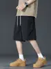 Pantalones Cortos de Seda de Hielo de Secado Rápido para Hombre, Verano, Delgados, Sueltos, Deportivos, Pantalones de Tres Cuartos para Hombre, Nuevos 2025, Casuales, de Tiro Medio