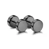 Seis pares de pendientes de acero inoxidable transfronterizos, pendientes de tornillo nicho, pendientes de barra redonda tipo pastel, traje combinado, súper ventas en Amazon