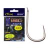 Anzol de Pesca Profissional Novo Kanto Liga de Titânio Textura de Dente Triangular Sem Rebarbas Fio Antiderrapante Canaleta Embalagem Pequena Anzol Venda por Atacado
