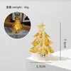 Vidro Esmaltado Zibo Luz Noturna Feita à Mão Artesanato de Árvore de Natal Artesanato em Vidro Ornamento de Mesa Luminoso Criativo