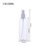Frascos de viagem ombro redondo transparente cosmético perfume álcool portátil plástico prensagem pequeno spray frasco spray frasco spray