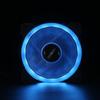 Ventilador de chasis 12CM aurora eclipse solar 16 luces apertura única 12025 computadora silencioso ventilador de chasis LED viento