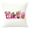 Funda de Almohada Navideña de Papá Noel para Amazon Transfronterizo Carta de Decoración Navideña para el Hogar Funda de Almohada para Sofá Suave