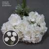 10 flores artificiales blancas para decoración de bodas, material floral, camino de boda, arco de flores, arreglo floral, ramo de techo