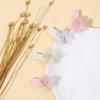 Accesorios para el cabello para niños transfronterizos, horquilla de malla sencilla para niña con flores, horquilla de estilo dulce, joyería para el cabello para bebé, tocados