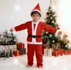 Disfraces Navideños Transfronterizos Disfraces de Santa Claus Trajes Navideños Disfraces de Performance de 5 Piezas Disfraces para Disfrazarse