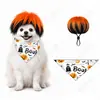 Nova Peruca Cacheada Saltitante para Pet Adereço de Cabeça Engraçado para Estilização Acessórios de Peruca para Festa de Festival Em Estoque