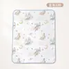Almohadilla de Diafragma para Bebé de Algodón Peinado Impermeable Lavable Tamaño Grande Almohadilla para la Tía Fisiológica Colchón con Estampado para Bebé Recién Nacido