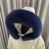Gola de pelo sintético de raposa, gola de pelo falso, gola com capuz para jaqueta de plumas, acessórios para vestuário de casaco de algodão parka, acabamento em pelo, fornecimento direto do fabricante
