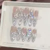 [Cetro de Luz Sagrada] Completamente hecho a mano, arte de uñas ojo de gato de alta gama, elegante y versátil, perfecto para un look de hada