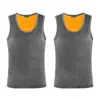 Colete Térmico Masculino de Veludo Dupla Face para o Inverno com Acolchoamento de Veludo, Roupa Íntima de Base Próxima ao Corpo, Colete Masculino com Gola Redonda, Peça Dupla