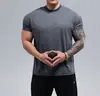 Camiseta Deportiva de Verano para Hombre, Nueva, para Deporte y Ocio, Running, Ejercicio, Entrenamiento Físico, Secado Rápido, Transpirable, Color Sólido, Manga Corta