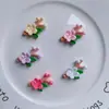 Accesorios de resina de flor de durazno accesorios de flor de cerezo material para tocado DIY pegamento de crema casero funda de teléfono DIY zapatos con agujeros al por mayor