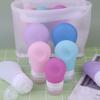 Kit de Frascos de Silicone para Viagem Caixa de Armazenamento de Frascos Cosméticos Frasco Portátil para Loção Frasco para Sabonete Corporal Sabonete de Mãos