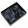 Set de Regalo de Corbata para Hombre, Pajarita de Moda de Alta Gama, Jacquard de Seda de Poliéster Bordado, Logotipo Personalizado, Corbata para Hombre al por Mayor