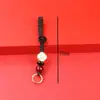Se puede hacer tú mismo con cuerda roja creativa, cinco monedas de emperador, accesorios semiacabados para llaveros, accesorios para bolsos, colgante para coche, generación
