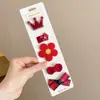 Grampos de Cabelo Infantis de Tecido Desenho Animado Fofo, Acessórios de Cabeça para Crianças, Grampos de Cabelo para Bebês Meninas, Grampos Delicados Que Não Machucam o Cabelo