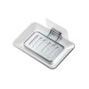 Yiyue Caja de Jabón de Cristal para Montar en la Pared sin Drenaje Estante Doble Capa Desmontable para Jabón Caja de Jabón Creativa con Drenaje Baño