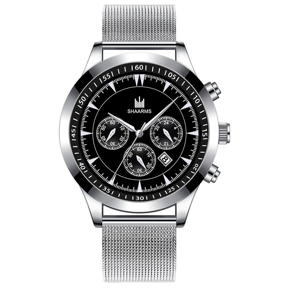 银色网带银壳黑面银针