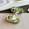 Zapatillas deportivas infantiles estilo coreano, nuevos modelos de primavera y otoño, zapatillas de entrenamiento alemanas para niñas, zapatillas casuales transpirables de malla para niños, zapatos de bebé