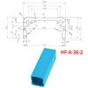 En stock perfil de aluminio 6063 carcasa caja de chasis de aluminio caja de distribución amplificador de señal atenuador de ruido inversor, etc.