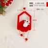 Adornos navideños Árbol de Navidad de madera Muñeco de nieve Reno anciano Colgante pequeño Estrella de cinco puntas de madera Copo de nieve Colgante Regalo
