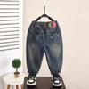 6252 Calças da Moda para Meninos Jeans Estilosos Moda Outono Infantil Modelo Novo 2026 Calças Casuais de Primavera e Outono para Meninos