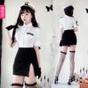 Uniforme de instructora de policía sexy, disfraz de policía, traje de falda de cadera de azafata de cosplay de club nocturno
