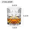 Copos de uísque, vidro de cristal, estilo europeu, copos de cerveja espessados, copos de água, acessórios para bebidas de bar atacado, e-commerce transfronteiriço.