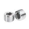 Tampão Hexagonal Interno de Aço Inoxidável 304, Tampão de Óleo com Rosca Externa, Tampão para Mangueira, Tampão de Rosca para Tubo de Óleo, Conector Personalizado