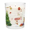 Vela perfumada, cera à base de plantas, castiçal, castiçal de Natal, vela sem fumaça para uso doméstico e interno, castiçal de vidro, peça decorativa criativa para restaurantes