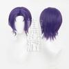 Xiaoyao Blue Prison Royal Shadow Ling Wang Cabelo Curto cos Peruca Simulação Couro Cabeludo Top Anime cosplay Peruca