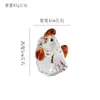 Bestseller transfronterizo gallina de vidrio giratorio de cerámica animal de cristal adorno de decoración del hogar manualidad creativa de escritorio