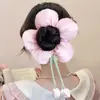 Diadema de Flores Estéreo Estilo Coreano 2025 Nueva Diadema de Bola No Lastima el Cabello Anillo de Intestino Grueso Tocado Tocado para Mujer