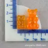Materiais: Acessórios de Resina, Colar de Gelatina Criativo DIY, Acessórios para Capa de Celular com Cola de Creme DIY Urso Transparente