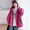 Jaqueta com Capuz de Outono para Meninas 2026 Novo Modelo para Crianças Maiores, Casaco da Moda de Primavera e Outono para Meninas do Ensino Médio