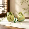 Exquisito Mini Sachet de Artemisa Bendición Zen Regalo Colgante para Teléfono Colgante para Coche Empaque de Tarjeta de Papel Sachet